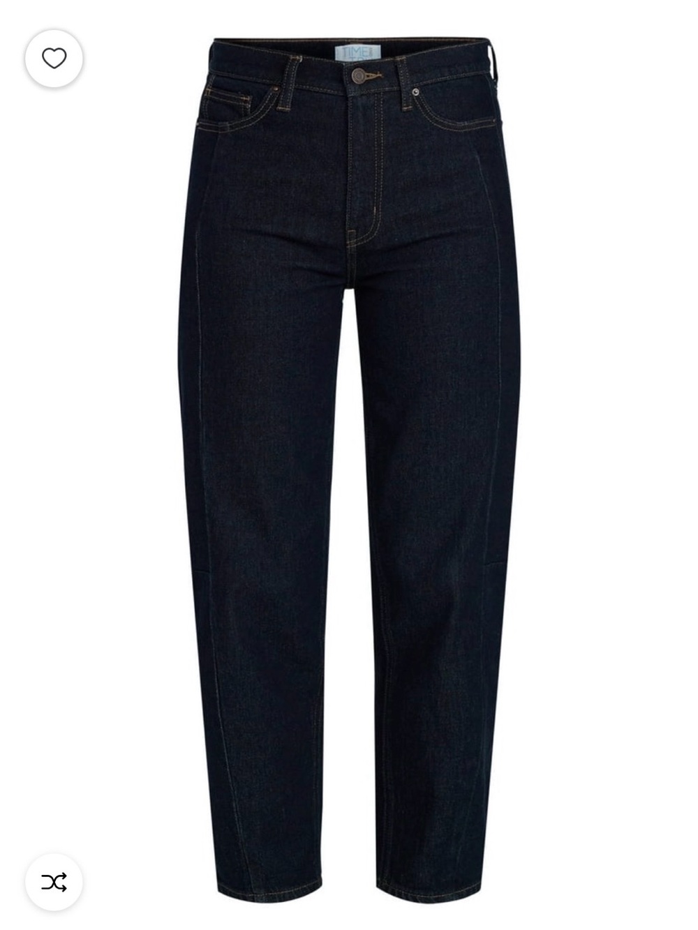 Time and Tru Dark Wash Black Wide Leg Jeans